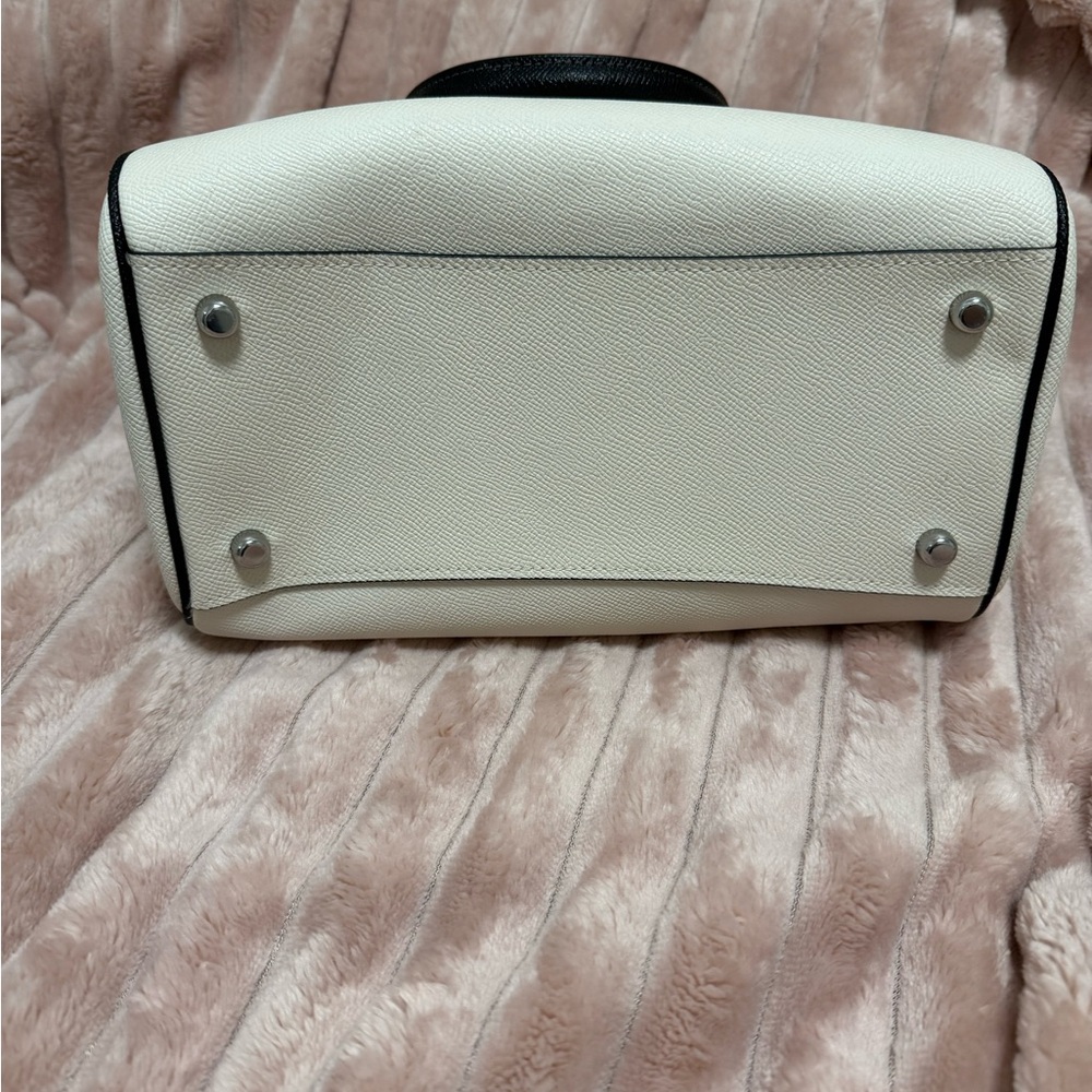 Black and White Coach Rowan Satchel - Picture 3 of 8